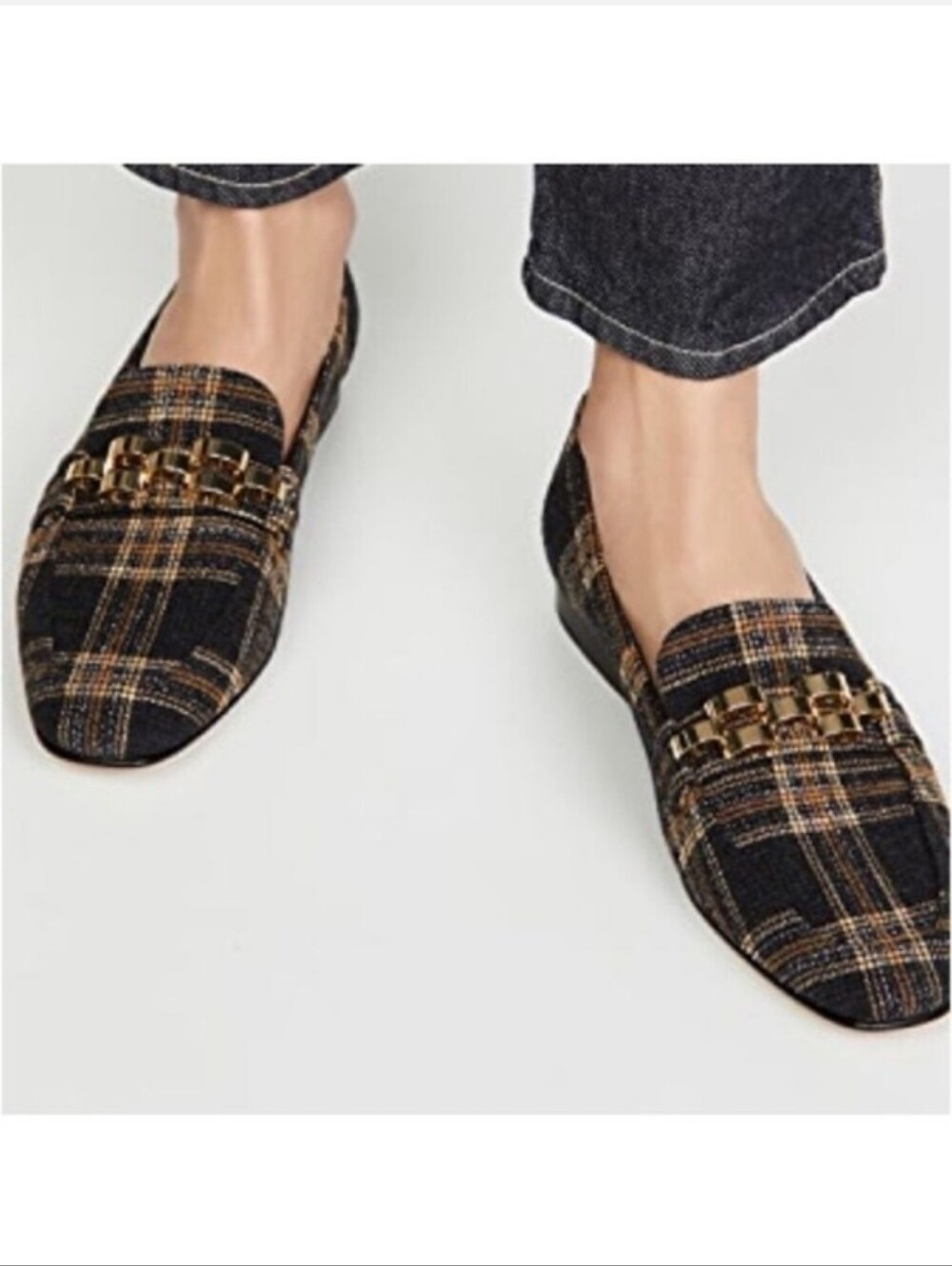 Veronica Beard☆ Alire Plaid Chain Loafers